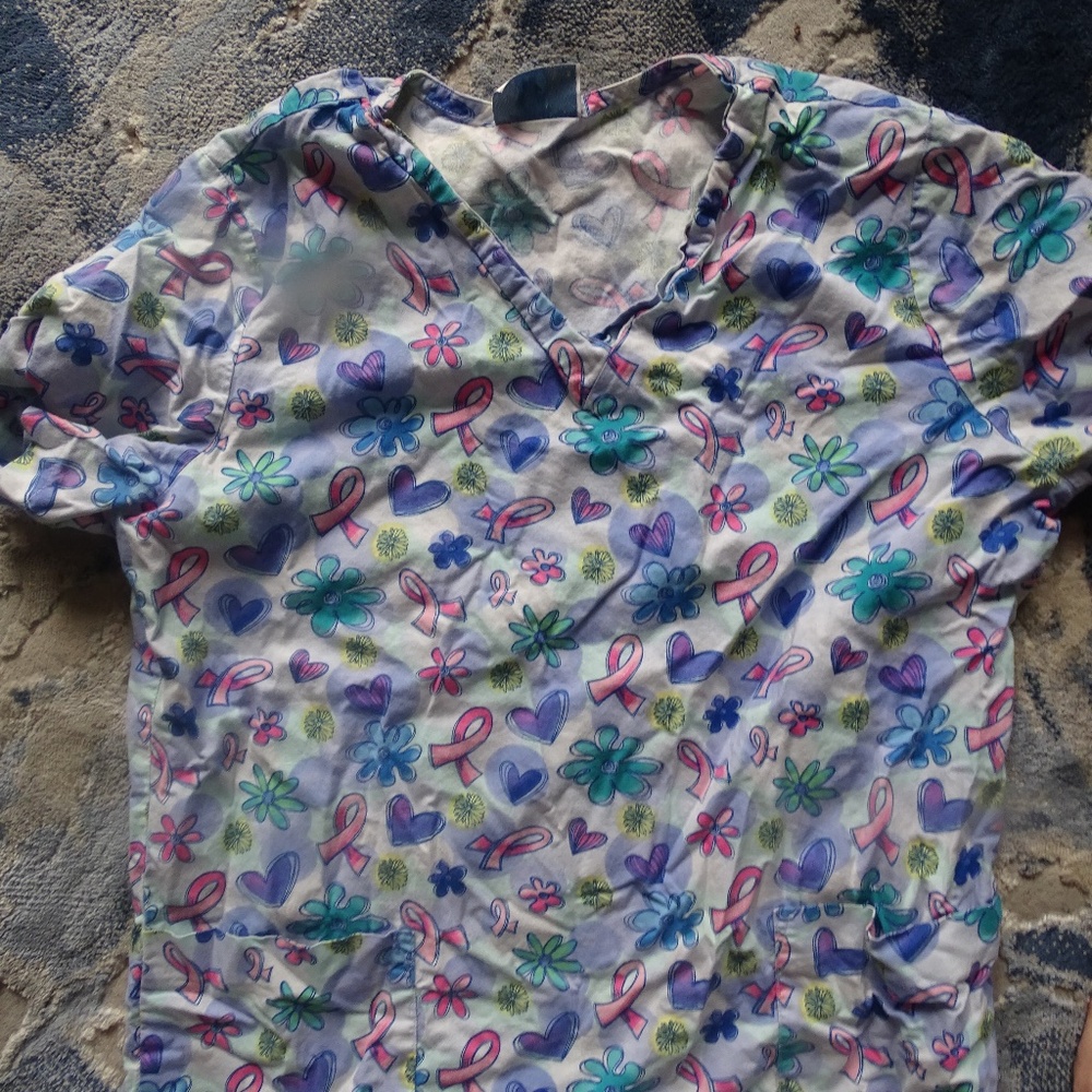O 2 SCRUBS WOMENS LARGE SCRUB TOP